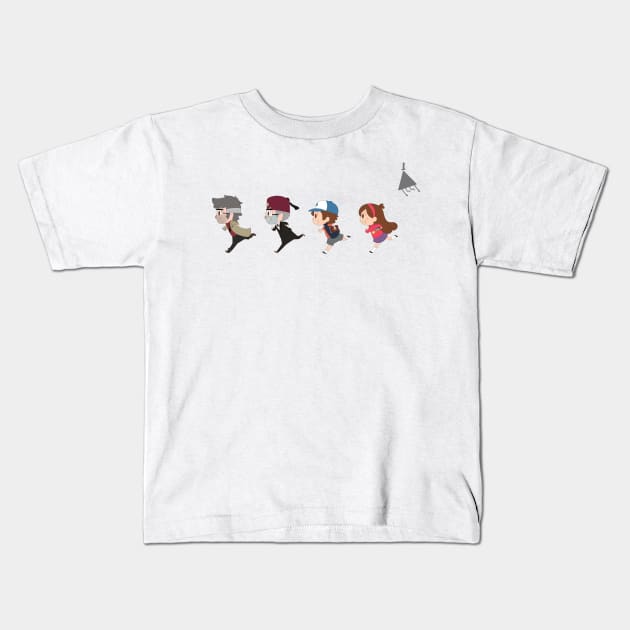 Mystery Twins Kids T-Shirt by archervale